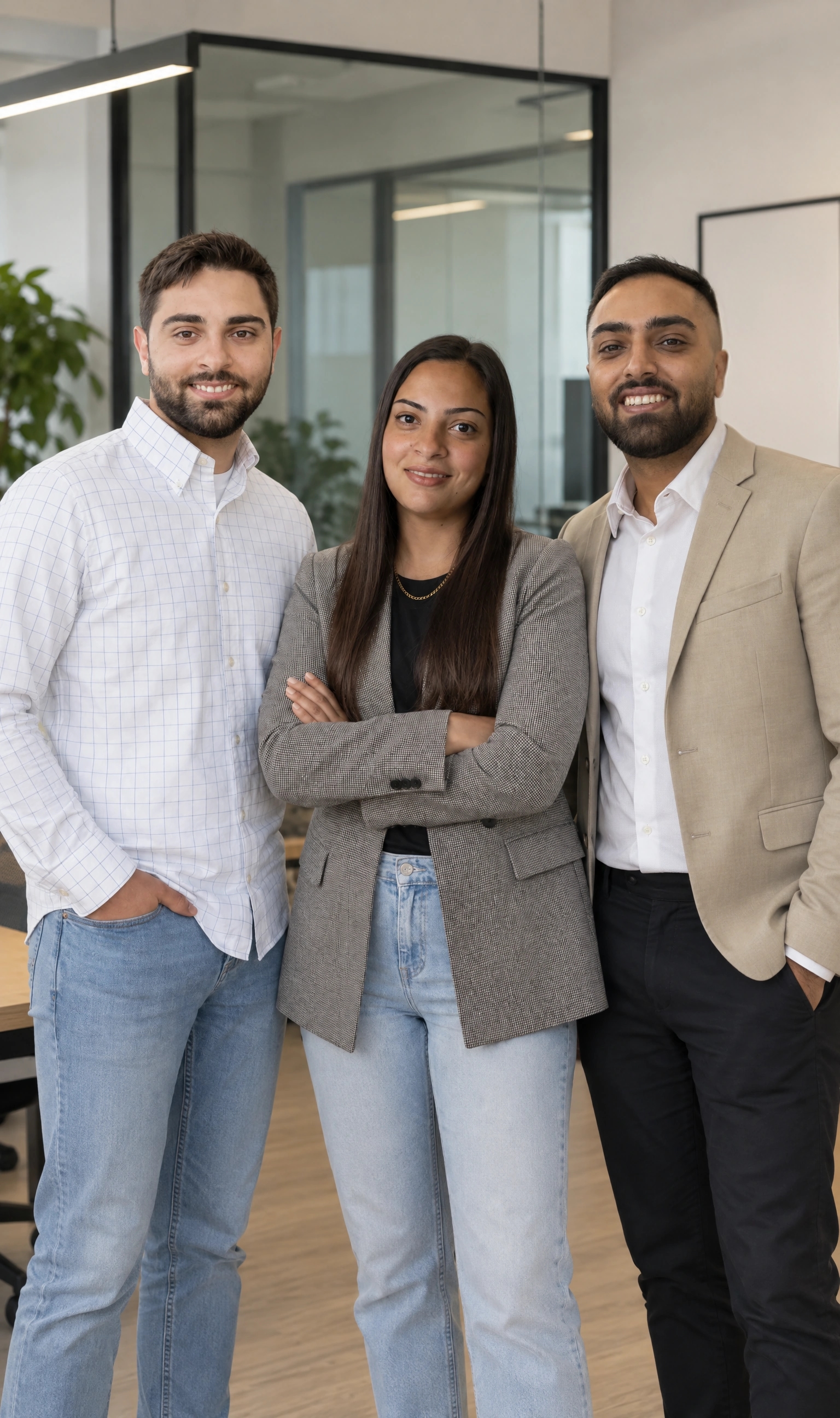 Fady, Magy, and Michael Salib, co-founders of DonorsBase